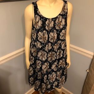 Navy floral sundress